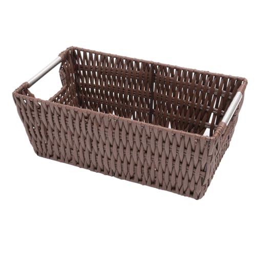 Whitmor Rattique Small Shelf Tote (6500-2712-JAVA) - color: Java, size: Small