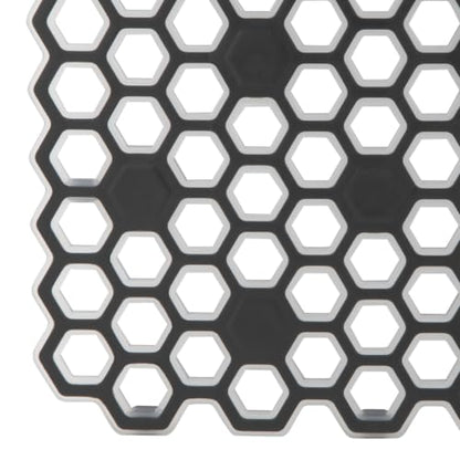 Spectrum Diversified Hexa Raised Feet Quick-Drying Heavy-Duty Protector with Non-Slip Surface, Large Farmhouse Sink Mat, Frost/Gray - size: 11.8" x 16"