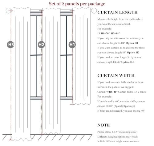 Natural Linen 86 Inch 100% Blackout Curtains for Bedroom, Pleated Heading Tape Ring Clips Back Tab Thermal Custom Made Window Curtains Living Room Modern Farmhouse (100 Wide Total, Each W50"x2Pcs) - color: Natural Linen, size: 50"W x 86"L (Pack of 2)
