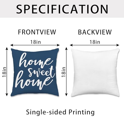 Hexagram Throw Pillow Covers 18x18, Navy Blue Outdoor Pillow Covers - color: Navyblue, size: 18" x 18" (Pack of 4)