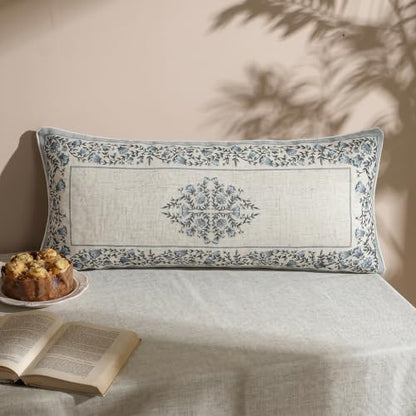 ISAENNE Designer Elegant Rectangle Throw Pillow Cover,Set of 2,28"x12" - color: Segerman a, size: 28" x 12" (Pack of 2)