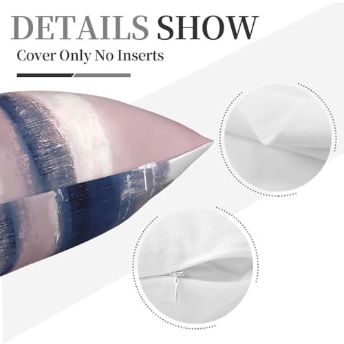 Pink and Navy Throw Pillow Covers Velvet Pillowcase 18 "x18 Inch - color: Color-2, size: 18" x 18" (Pack of 1)