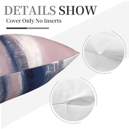 Pink and Navy Throw Pillow Covers Velvet Pillowcase 18 "x18 Inch - color: Color-2, size: 18" x 18" (Pack of 1)