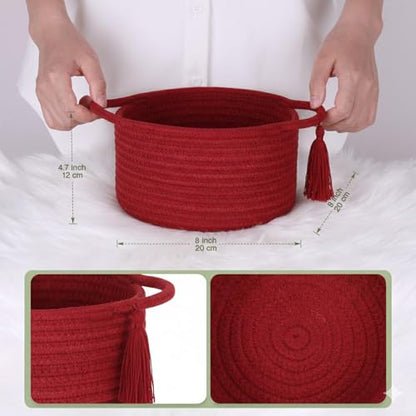 Small Gift Basket Empty to Fill with Cellophane Bag & Ribbon, Red - color: Red, size: 1 Pack