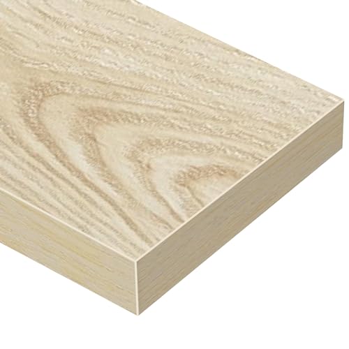 QEEIG Bathroom Floating Shelves for Wall (Natural, Set of 2, 15.7") - color: E. Natural, size: 15.7"