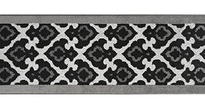 REMNAZ Custom Size Non-Slip Rubber Backed Hallway & Stair Runner | Washable, Robot & Pet Friendly | Curl Resistant, Shed-Free, Anti-Fray Edges | 31 inch Wide X 6 feet Long, Royal Grey - color: ‎royal / Grey, size: 31 inch Width X 6 Feet Length