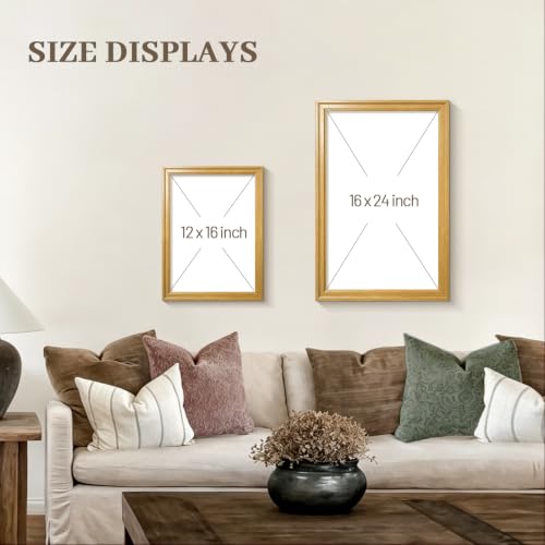 Framed Abstract Wall Art Set of 3, Green Botanical Prints 12x16 Inch - color: Abstract lines, size: 16" H x 12" W x 3Pcs