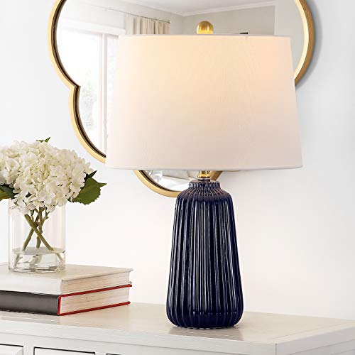 SAFAVIEH Sawyer Table Lamp, 24" Navy Blue TBL4344B - color: Navy Blue