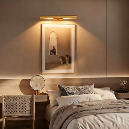 18 inch Picture Lights for Wall Hardwired 2PK Brass Picture Lighting - color: Brass, size: 18in-2PK