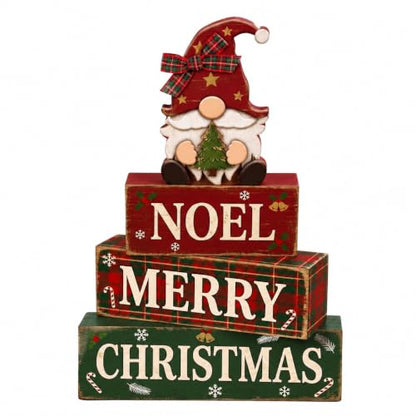 Christmas Decorations Indoor, 4pcs Christmas Plaid Gnomes Home Decor - style: Plaid Gnome