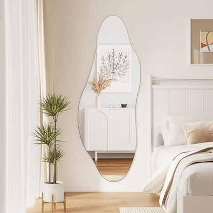 QDSSDECO 63" x 24" Full Length Mirror Irregular Star Shaped, Frameless - color: Star