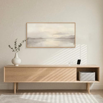 LHIUEM Large Abstract Neutral Beige Pastel Framed Canvas Wall Art-20"x40"x1 - color: Abstract Neutral Beige Pastel Wall Art, size: 40"L x 20"W