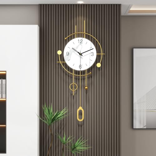 Wall Clocks for Living Room Decor Modern Silent Analog Wall Clock - style: Art Deco