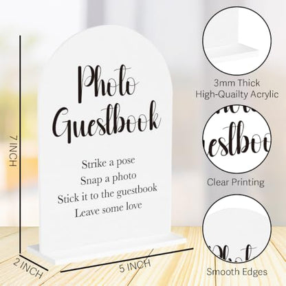 Photo Guest Book Sign for Wedding Baby Shower Bridal Shower - color: Photo