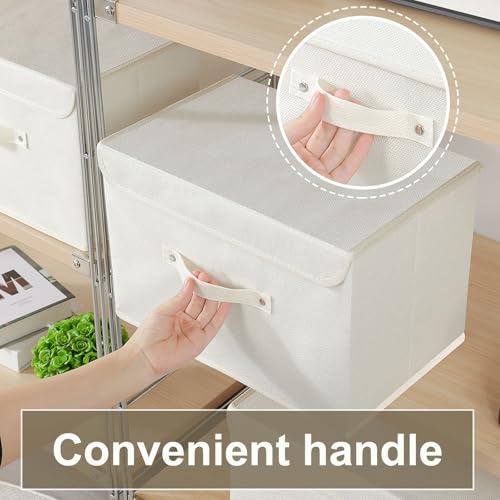 Cloth Storage Baskets with Handles,Beige 15x9.8x9.8in,1 Pack - color: Beige, size: 15x9.8x9.8in(1-pack)