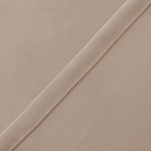 Hiasan Camel Valance Curtains for Window 60 x 18 Inches 1 Panel - color: Camel, size: 60"W x 18"L (Pack of 1)