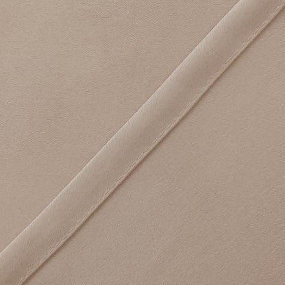 Hiasan Camel Valance Curtains for Window 42 x 12 Inches 1 Panel - color: Camel, size: 42"W x 12"L (Pack of 1)