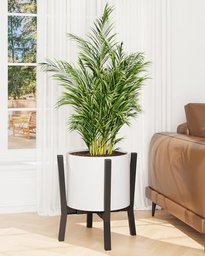 iDavosic.ly Adjustable Metal Plant Pot Stand, Fits 8-12 Inch Planter, Black - color: Metal Black, size: 1 Pack
