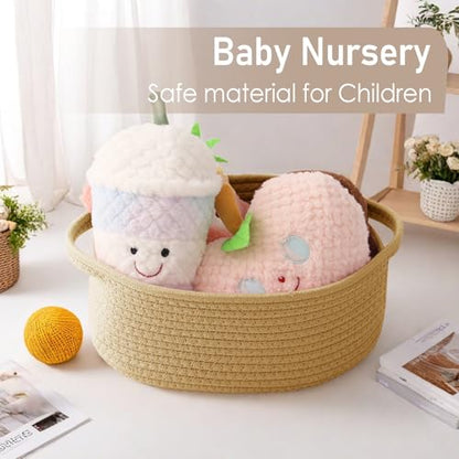 JMvicyroam Small Woven Basket, Empty Gift Basket, Jute/1 Pack - color: Jute, size: 1 Pack