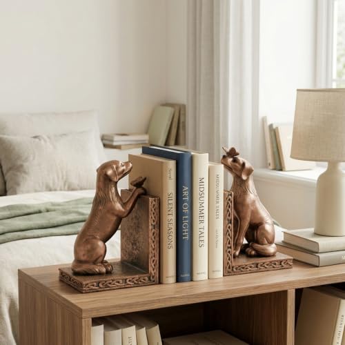 Dog Decorative Bookend for Shelves - Dog Book Ends