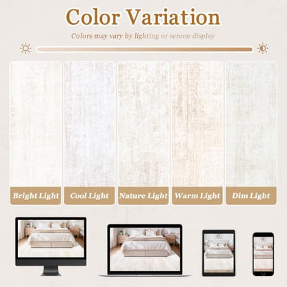 Tosuoka Washable Rug 8x10 Area Rugs for Living Room, Beige Cream Abstract - color: Beige/Cream, size: 8' x 10' (Rectangular)