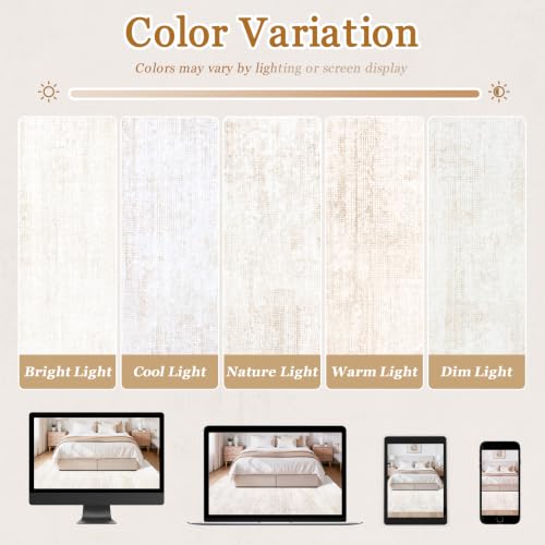 Tosuoka Washable Rug 6x9 Area Rugs for Living Room, Beige Neutral Abstract - color: Beige/Cream, size: 6' x 9' (Rectangular)