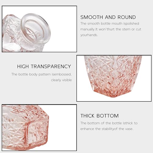 Glass Bud Vase Set of 16, Small Flower Vases, Glass Vases for Centerpieces, Vintage Home Table Decorations Bud Vases (16 Pcs, Amber) - color: Amber, size: 16 Pcs