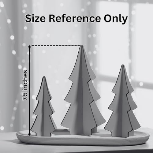 Your Heart's Content Set of 3 Wood Slotted Trees Multi-Colored Wooden Interlocking Trees, Shelf sitters, Valentine Mantel, Winter Tabletop Accent, Festive Table, Handmade (Set 3 Burgundy) - color: Set 3 Burgundy