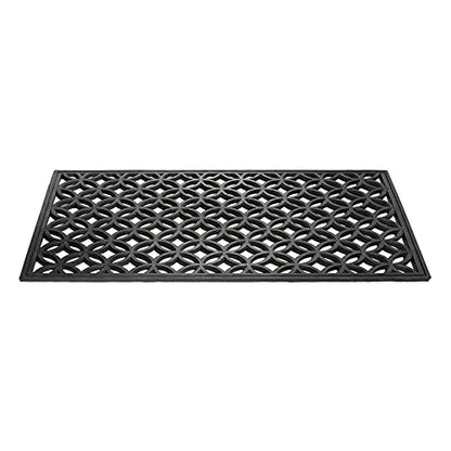 DII High Traffic All-Weather Rubber Doormat, 18x30, Lattice - color: Lattice, size: 1'6" x 2'6" (Rectangular)