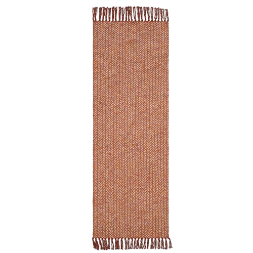 Lahome Boho Bathroom Runner Rug, 2x6 Fall Washable Rugs for Hallways - color: Rust/Multi, size: 2' x 6' (Runner)