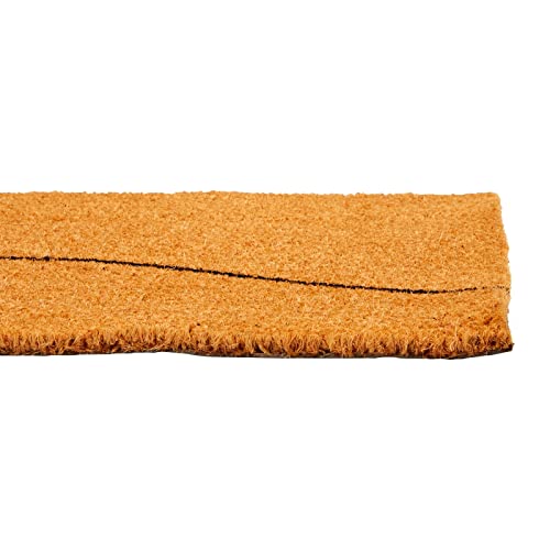 Juvale Natural Coco Coir Large Door Mat, Happy Place Long Outdoor Rug (17 x 60 in) - color: Happy Place Long Outdoor Rug (17 X 60 In)