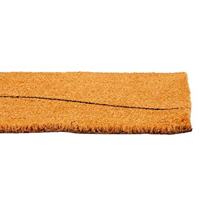 Juvale Natural Coco Coir Large Door Mat, Happy Place Long Outdoor Rug (17 x 60 in) - color: Happy Place Long Outdoor Rug (17 X 60 In)