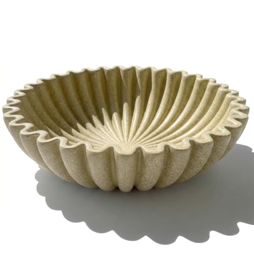 Decorative Bowls for Home Decor (Sandstone, 7.9''x 3'') - color: Sandstone, size: 7.9''x 3''