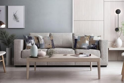 Brown Grey Abstract Throw Pillow Covers 20x20 Set of 4 - color: Earth Tone Brown and Blue Grey, size: 20" x 20" (Pack of 4)