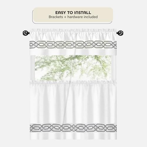 Buono II Carrie Rod & Finial 66-120 in, for Windows, Finials - size: 66-120, style: Carrie