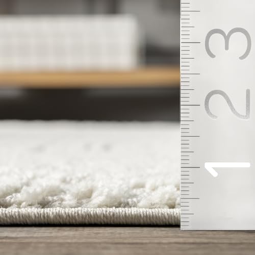 nuLOOM Kerry Cream Geometric Power Loomed Area Rug, 9' x 12' - color: Kerry Cream, size: 9' x 12' (Rectangular)