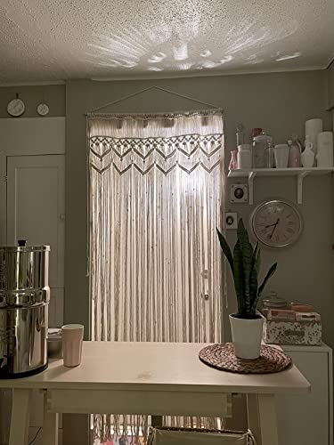 Boho Curtains Macrame Curtain Macrame Wall Hanging Beaded Curtain Bohemian Decor