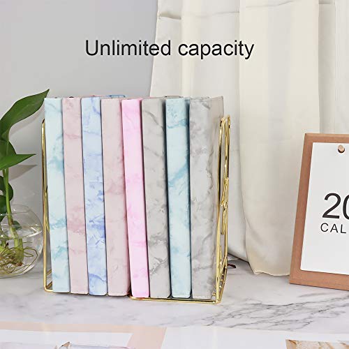Metal Gold Bookends,Beautiful, Not Rusty, 5.3 in × 3.9 in × 7.6 in - color: Gold Circle