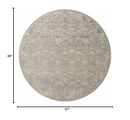 Loloi Angela Rose Blake Sky/Beige 4'-0" x 5'-7" Accent Rug - color: Sky / Beige, size: 4' x 5'7" (Rectangular)