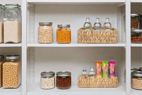 Kriitools Scalloped Toilet Paper Storage Basket for Over Toilet Shelf - size: Small
