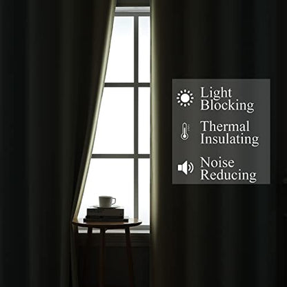 Estelar Textiler Aqua and Beige Ombre Blackout Curtains for Bedroom 45 Inch - color: Beige and Aqua, size: 42"W x 45"L (Pack of 2)