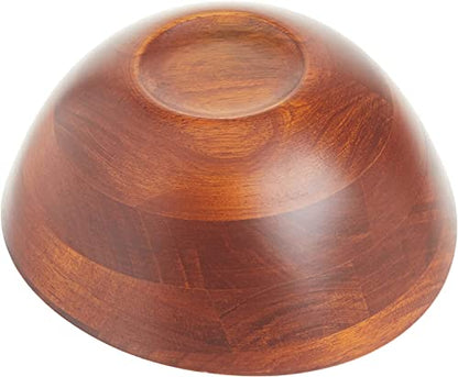 Lipper International Cherry Finished Wavy Rim Beechwood Serving Bowl for Fruits or Salads, Matte, Small, 7.5" x 7.25" x 3", Single Bowl, 30.43Fl oz (Pack of 12) - size: Small (Pack of 12)