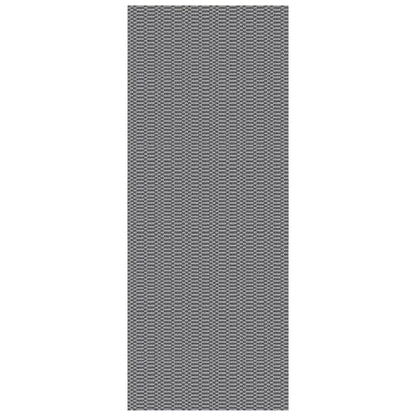 KOZYFLY 2x5 Runner Rug, Washable Non Slip Woven Kitchen Hallway Rug, Grey - color: Charcoal Grey/Dark Grey, size: 2' x 5' (Rectangular)