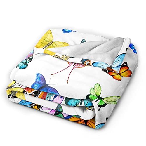 Butterfly Blanket Beautiful Butterfly Throw Blanket Ultra Soft Blankets Lightweight Cozy for Bed Couch Sofa 80"x60" - color: Butterfly 3, size: 80"x60"