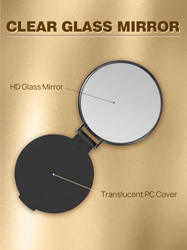 Qislee 4 Pack Compact Mirrors Bulk for Party Favors Purse Travel, White - color: 4 Pcs-white