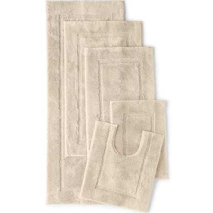 Lands' End Non Skid Bath Rug Dark Sand 16" x 23" - color: Dark Sand, size: 16" x 23" (Rectangular)