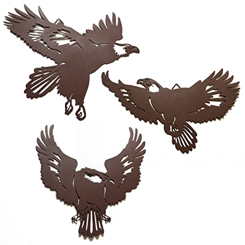 Metal Eagle Wall Hanging Eagle Wall Decor Wildlife Home Interior Wall Art - color: Style 2