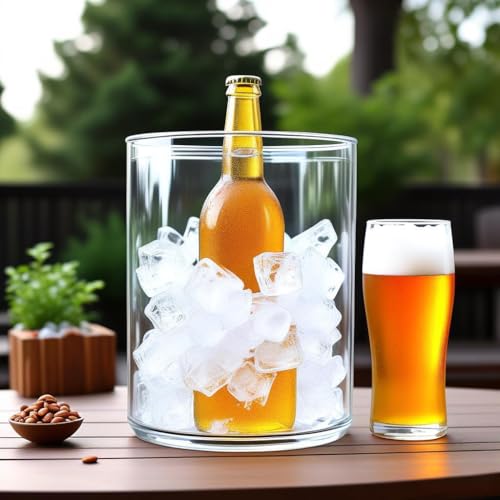 CYS EXCEL Cylinder Clear Glass Vase (H:8" D:6") | Multiple Size Choices Glass Flower Vase Centerpieces | Hurricane Floating Candle Holder Vase - size: H-8" D-6"