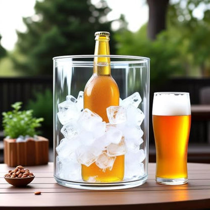 CYS EXCEL Cylinder Clear Glass Vase (H:8" D:6") | Multiple Size Choices Glass Flower Vase Centerpieces | Hurricane Floating Candle Holder Vase - size: H-8" D-6"