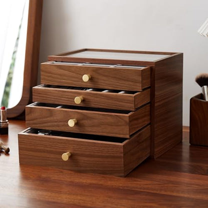 Black Walnut Jewelry Organizer, 4 Layer - size: 4 Layer